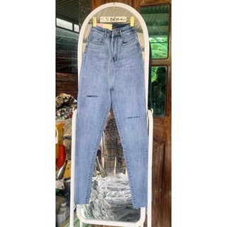 Quần bò bigsize - quần jean bigsize lưng siêu cao - co giãn 4 chiều