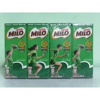 [Lốc 4 hộp x 180ml] Sữa lúa mạch Milo [VN] NESTLE Active Go Barley Milk (nes-hk)
