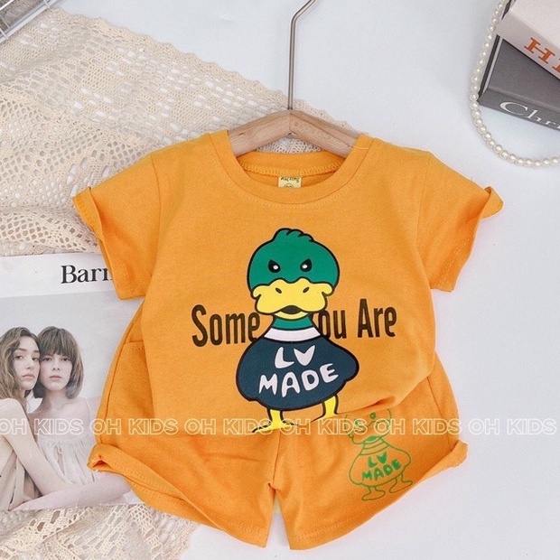 [SET CHO BÉ] Bộ vịt cotton 3 màu xinh yêu cho bé