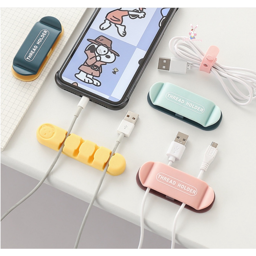 Dụng Cụ Cố Định Dây Cáp Sạc Để Bàn Tiện Lợi