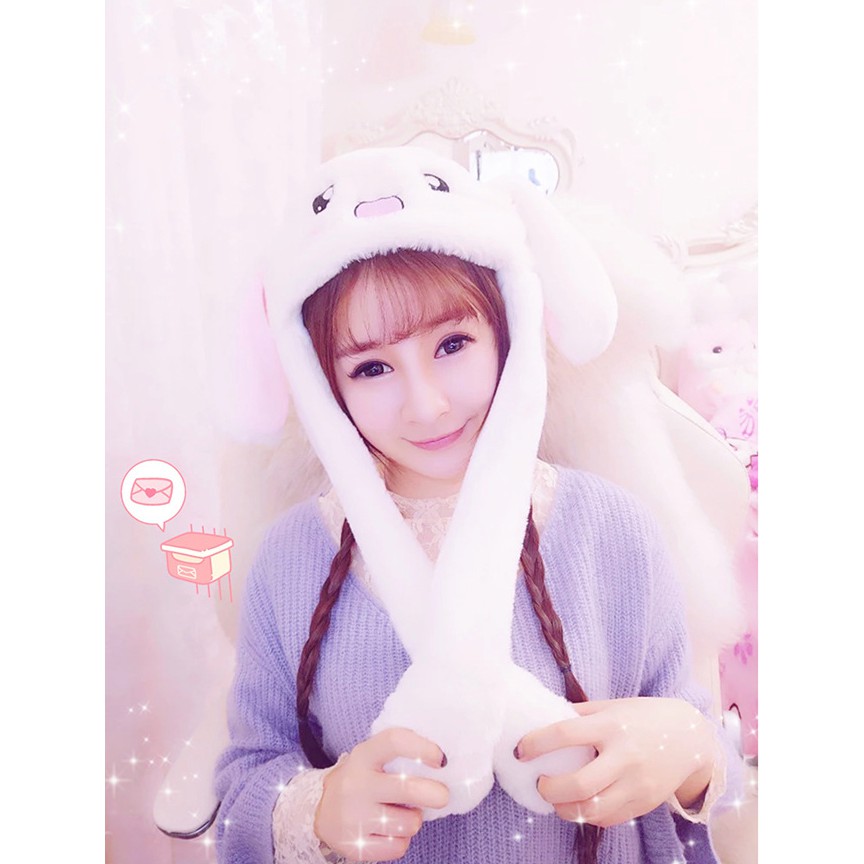 Mũ thỏ vẫy tai/ cử động được