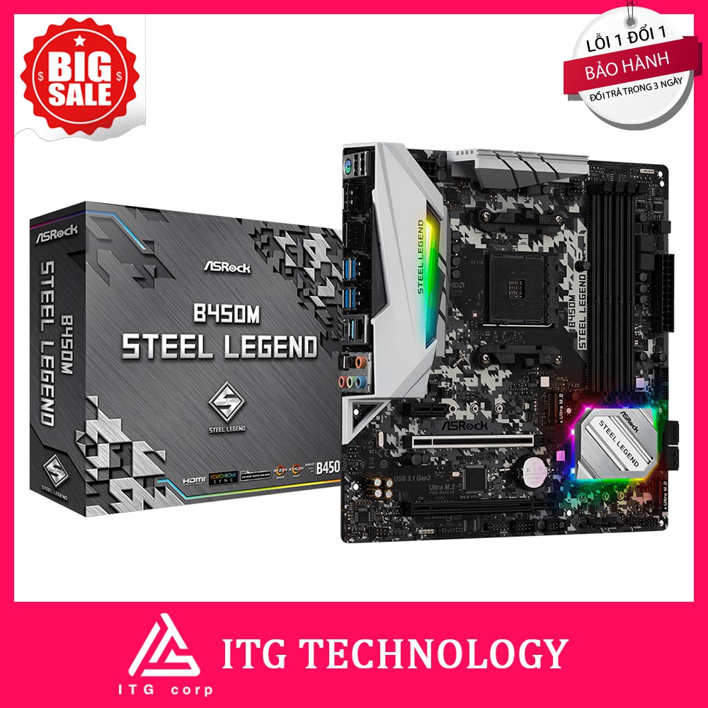 Mainboard Asrock B450/B450M STEEL LEGEND