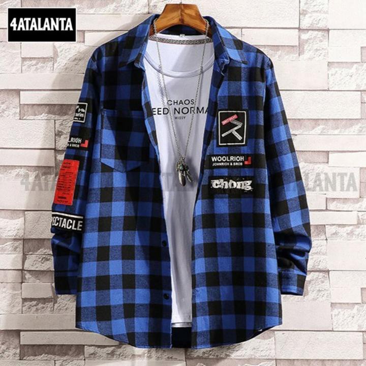 Áo khoác sơ mi caro 4ATALANTA, áo sơ mi unisex – 4AT - AKC - 304 | BigBuy360 - bigbuy360.vn