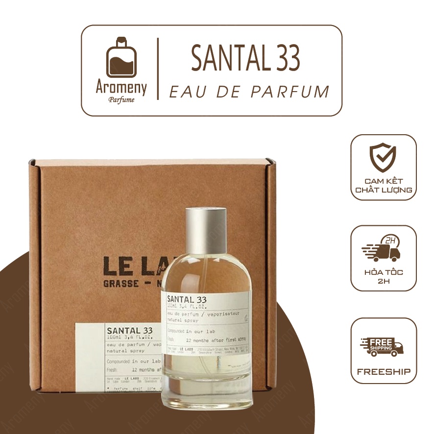 𝘼𝙧𝙤𝙢𝙚𝙣𝙮 𝙥𝙖𝙧𝙛𝙪𝙢 - Nước hoa Le L.abo S.antal 33 (unisex) 100ml, mùi hương đặc biệt dùng cho cả nam và nữ. Dầu thơm Unisex