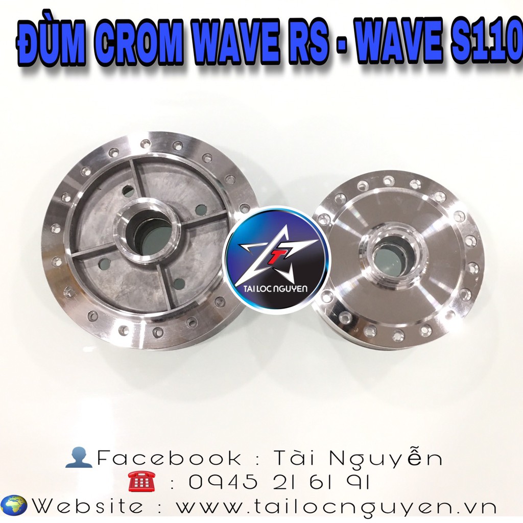 ĐÙM CROM XUỐNG BÁNH CĂM CHO WAVE RS - WAVE 110