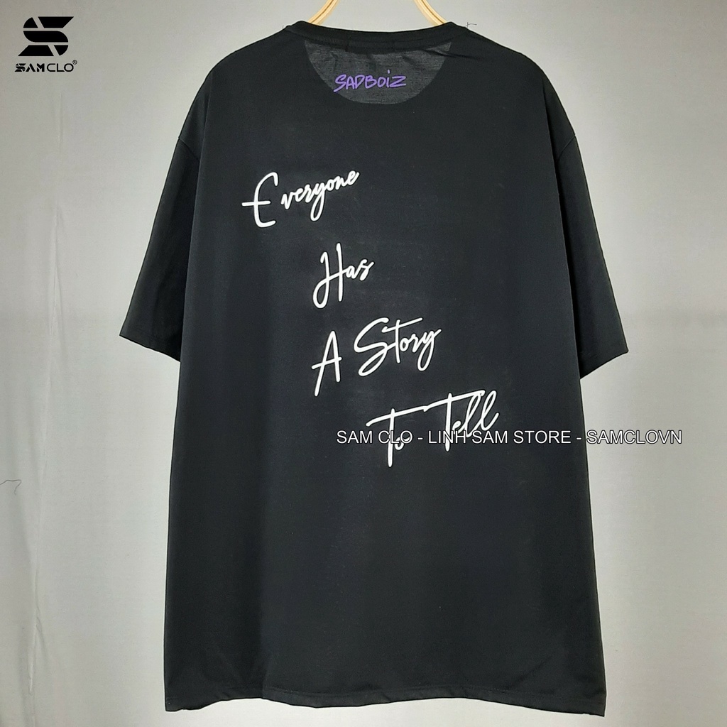 Áo thun nữ tay lỡ SAM CLO freesize phông form rộng dáng Unisex - áo lớp, nhóm, couple in ICON chữ sadboiz | BigBuy360 - bigbuy360.vn