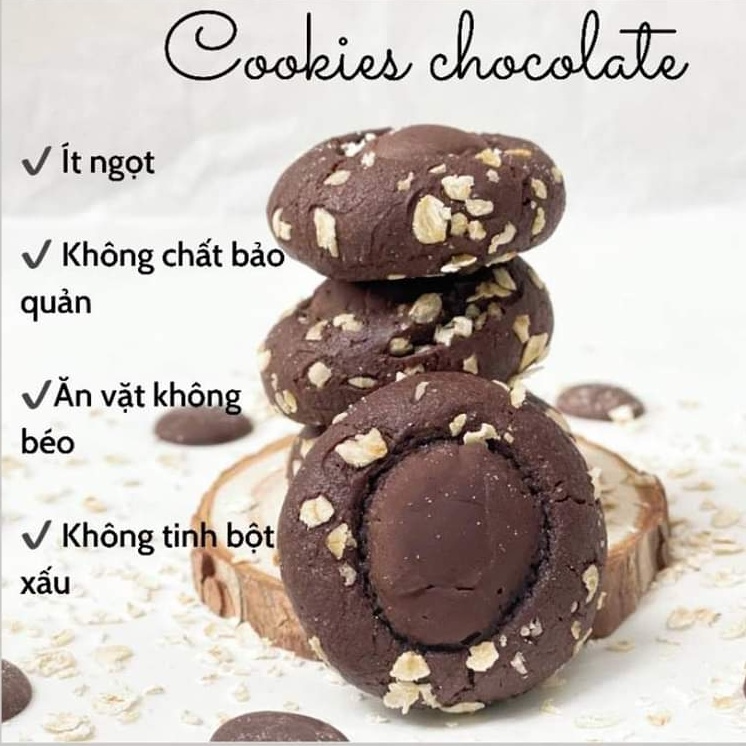 Bánh Cookie Chocolate Yến Mạch TADA Healthy Food 300g | BigBuy360 - bigbuy360.vn