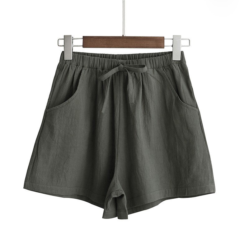 Quần short nữ chất đũi nhiều màu