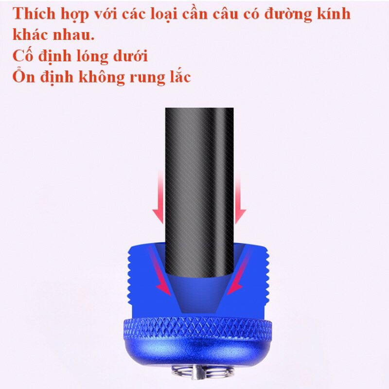 Pat hạ lóng hỗ trợ điều chỉnh  chiều dài cần câu đơn,câu đài