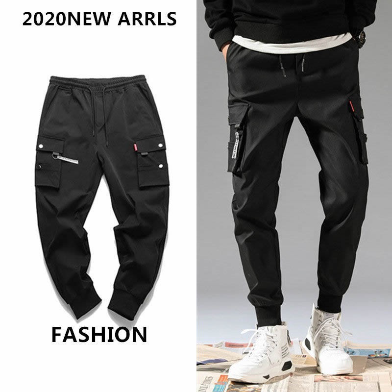 Quần Kaki dài TÚI HỘP Unisex Nam Nữ cao cấp phối dây phong cách jogger ulzzang full size 2 màu đen xám