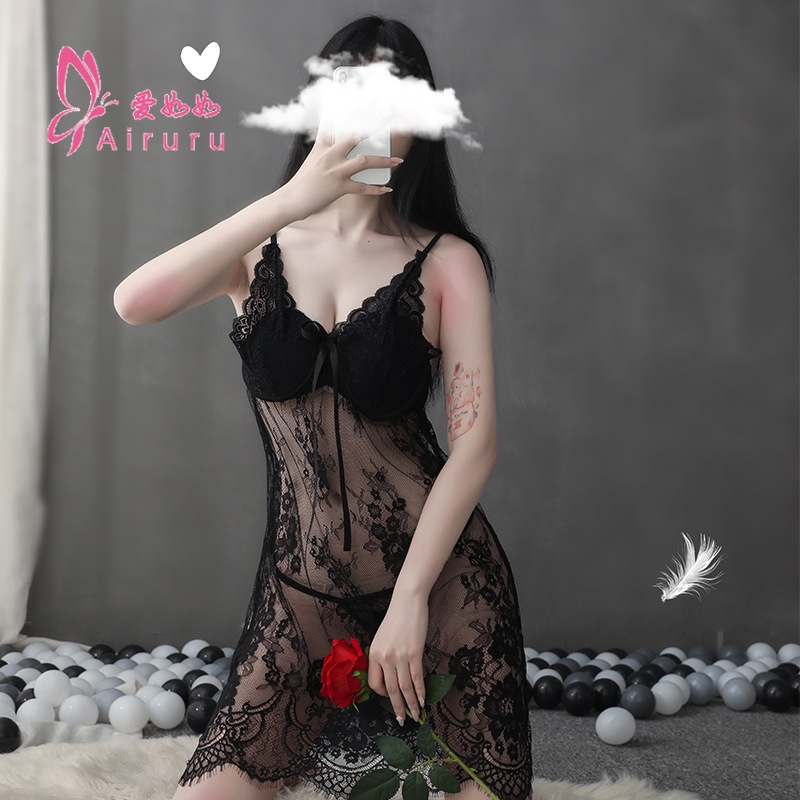 Váy ngủ ren hoa có gọng có đệm ngực gợi cảm 5179