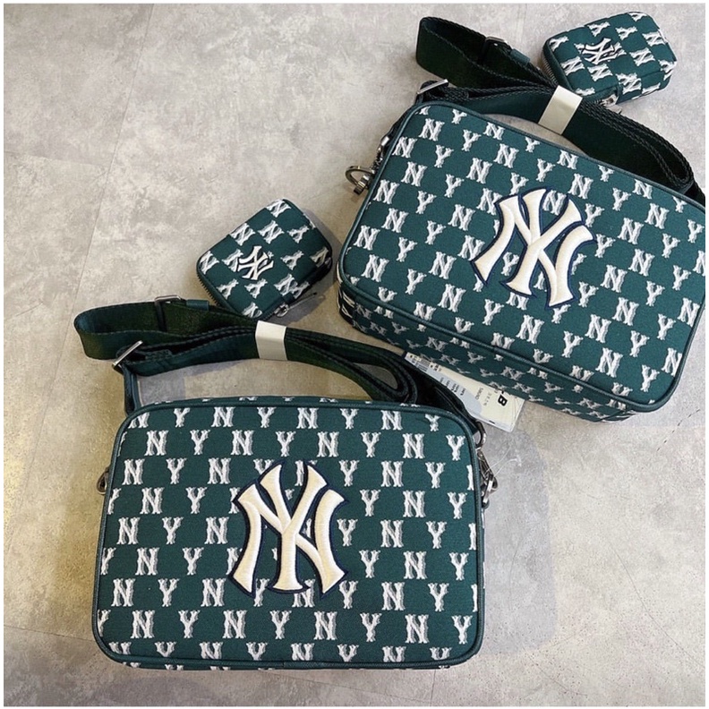 Túi MLB monogram xanh rêu CAM KẾT CHÍNH HÃNG
