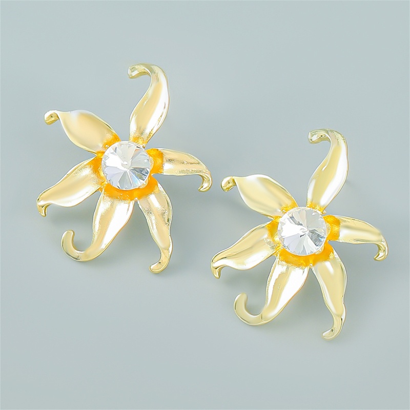 Đôi Khuyên Tai Hoa lily Trắng Thời Trang Cho Nữ