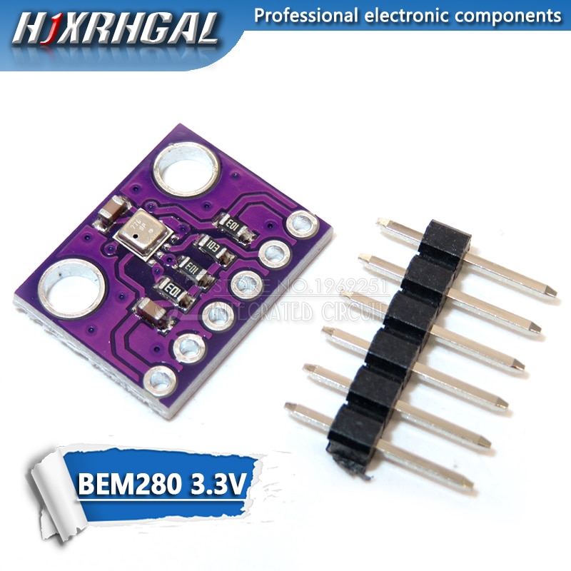 1 Mô Đun Cảm Biến Áp Suất Nhiệt Độ Kỹ Thuật Số Gy-Bme280 I2C Spi 1.8-5v Bme280 5v / 3.3v