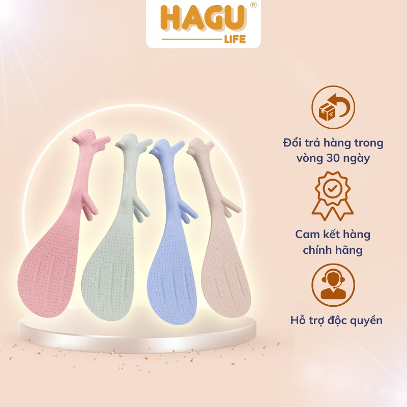 Muôi xới cơm hình con sóc đáng yêu - Thìa/muỗng xới cơm chống dính chịu nhiệt an toàn M08