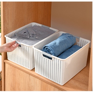 Rổ Nhựa đan mây Việt Nhật đựng đồ tiện lợi size đại