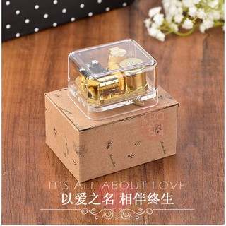 Hộp nhạc dây cót mica
