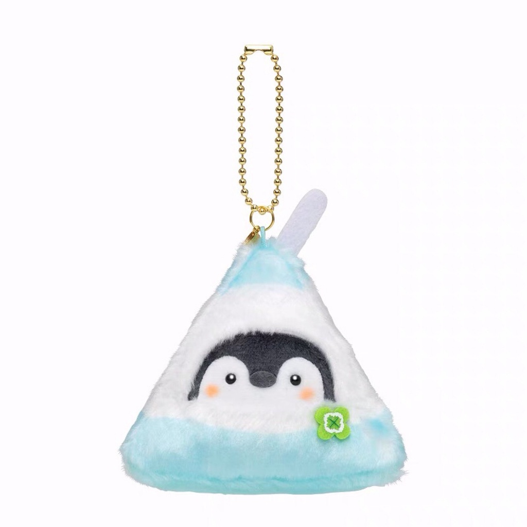 Móc khóa hình chim cánh cụt nhồi bông đáng yêu