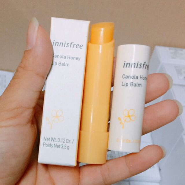 Son siêu dưỡng môi Canola Honey Lip Balm Deep Moisture Innisfree