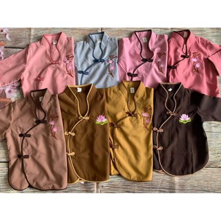Đồ lam đi chùa bé gái sẩm xéo kate size 4-38kg