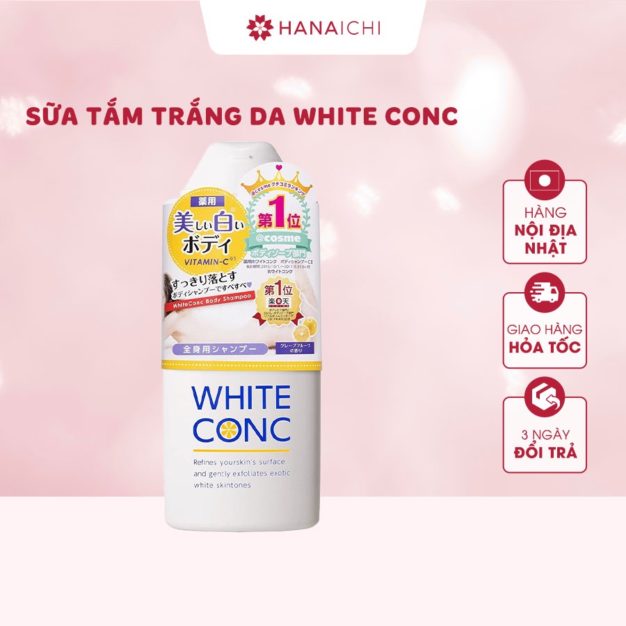 Sữa Tắm Trắng Da White Conc 360ml Nội Địa Nhật