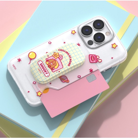Ốp điện thoại trong suốt kèm ngăn đựng thẻ 13 BT21 cho IPhone13 13PRO MAX 13MINI IPhone12 12PRO IPhone11 iPhone X/S