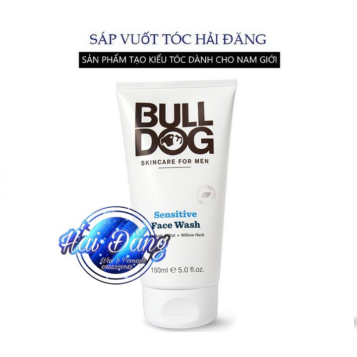 [ Chính Hãng UK ] Sửa Rửa Mặt Nam Cho Da Nhạy Cảm Bulldog Sensitive Face Wash 150ml