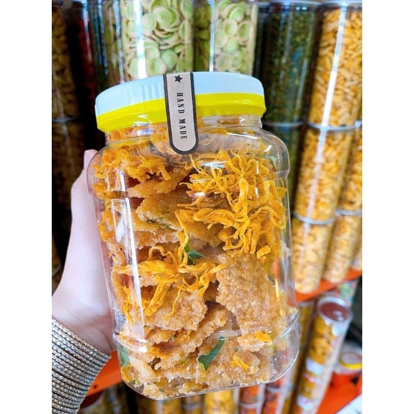 🍘🐥🌿CƠM CHÁY MẮM HÀNH LẮC KHÔ GÀ - HỘP SIÊU TO KHỔNG LỒ