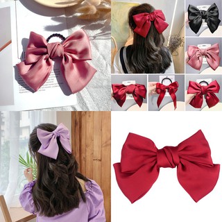 [XINH]Kẹp tóc nơ cài búi buộc tóc hàn quốc bản to nhỏ dành cho tóc ngắn và tóc dài 0058