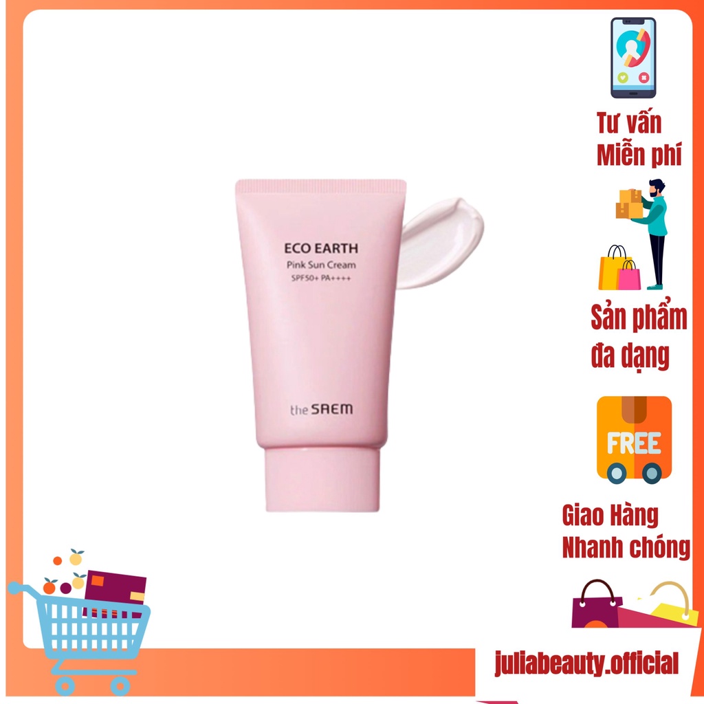 Kem Chống Nắng The Saem Eco Earth Power SPF50+/PA++++ 50ml