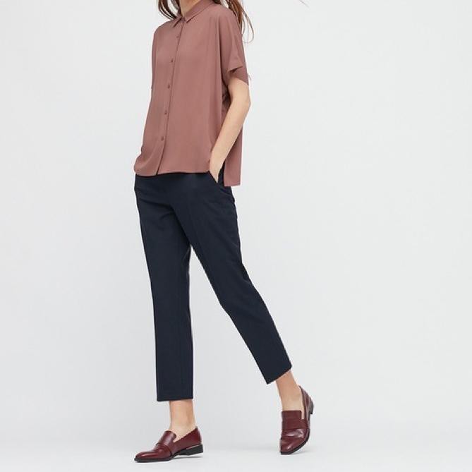 Áo Sơ Mi Tay Ngắn Uniqlo 5.5 Thiết Kế Trẻ Trung Hợp Thời Trang