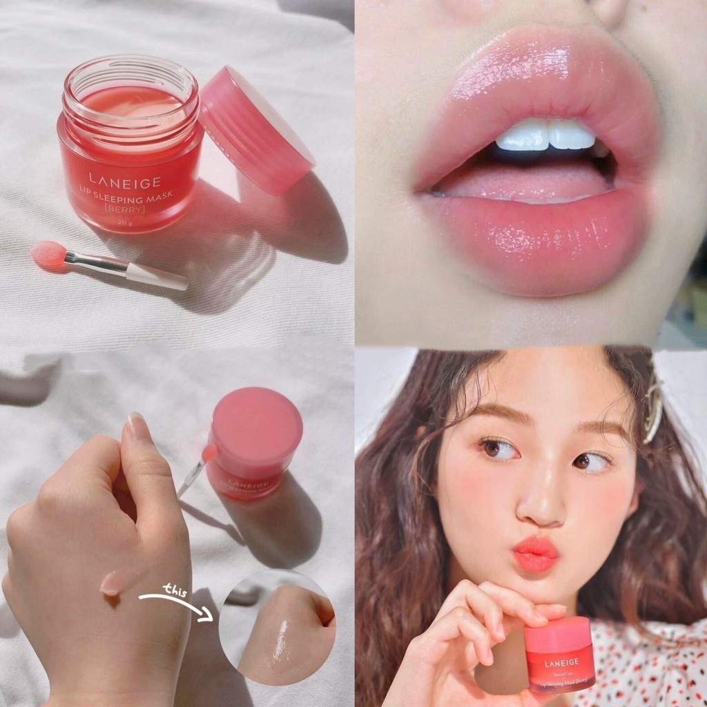 [𝐁𝐞𝐫𝐫𝐲 𝟐𝟎𝐠] Mặt Nạ Ngủ Dành Cho Môi Laneige Lip Sleeping Mask 20G