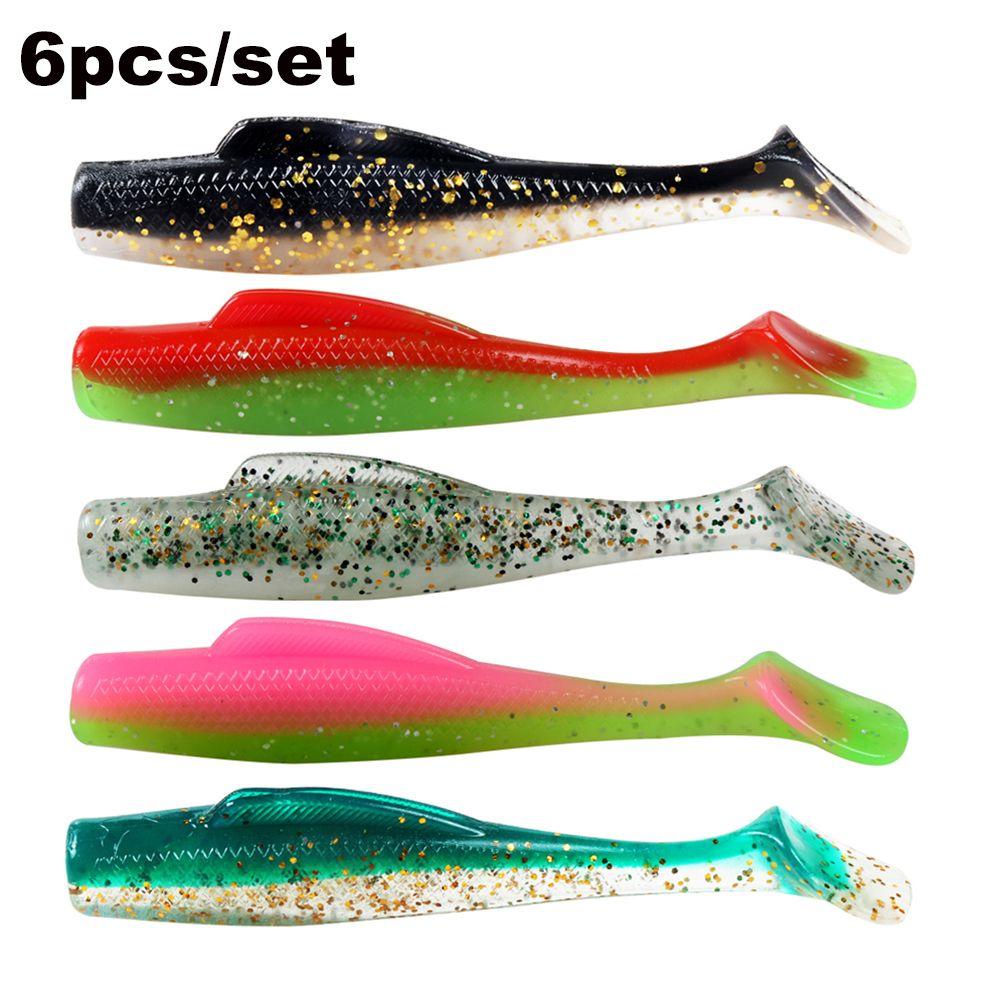 Set 6 Mồi Giun Giả Câu Cá 8cm / 4.8g