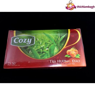 Trà đào túi lọc Cozy - hộp 50 gr