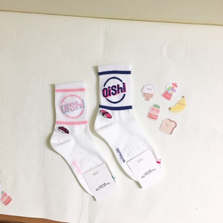 Tất Hàn Globalone cao cổ kẻ ngang Oishi Hoi Hoi Project