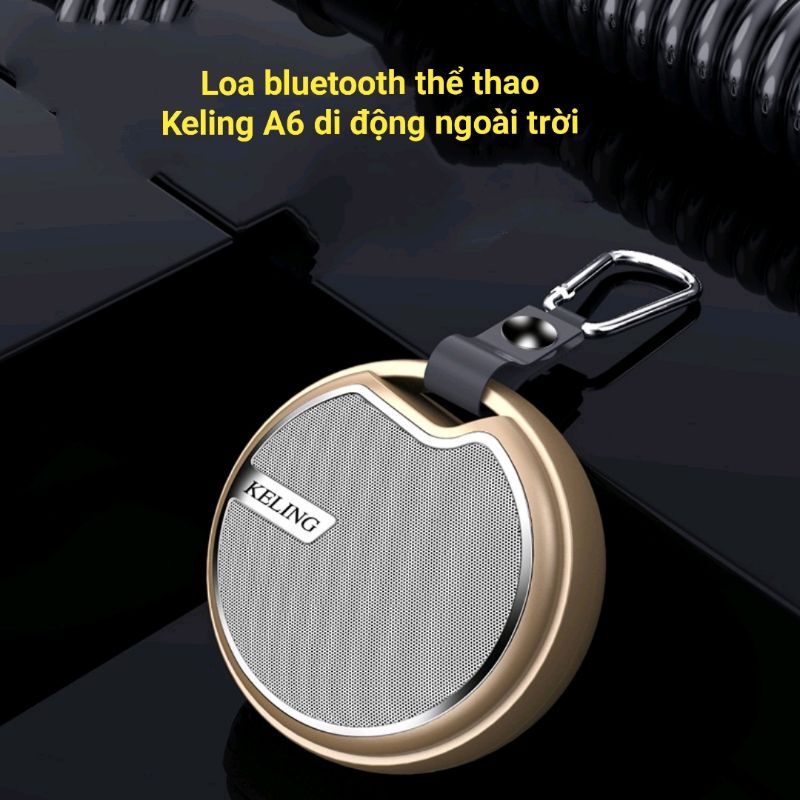 Loa Bluetooth Mini không dây Keling A6 siêu trầm - Loa Di Động Ngoài Trời