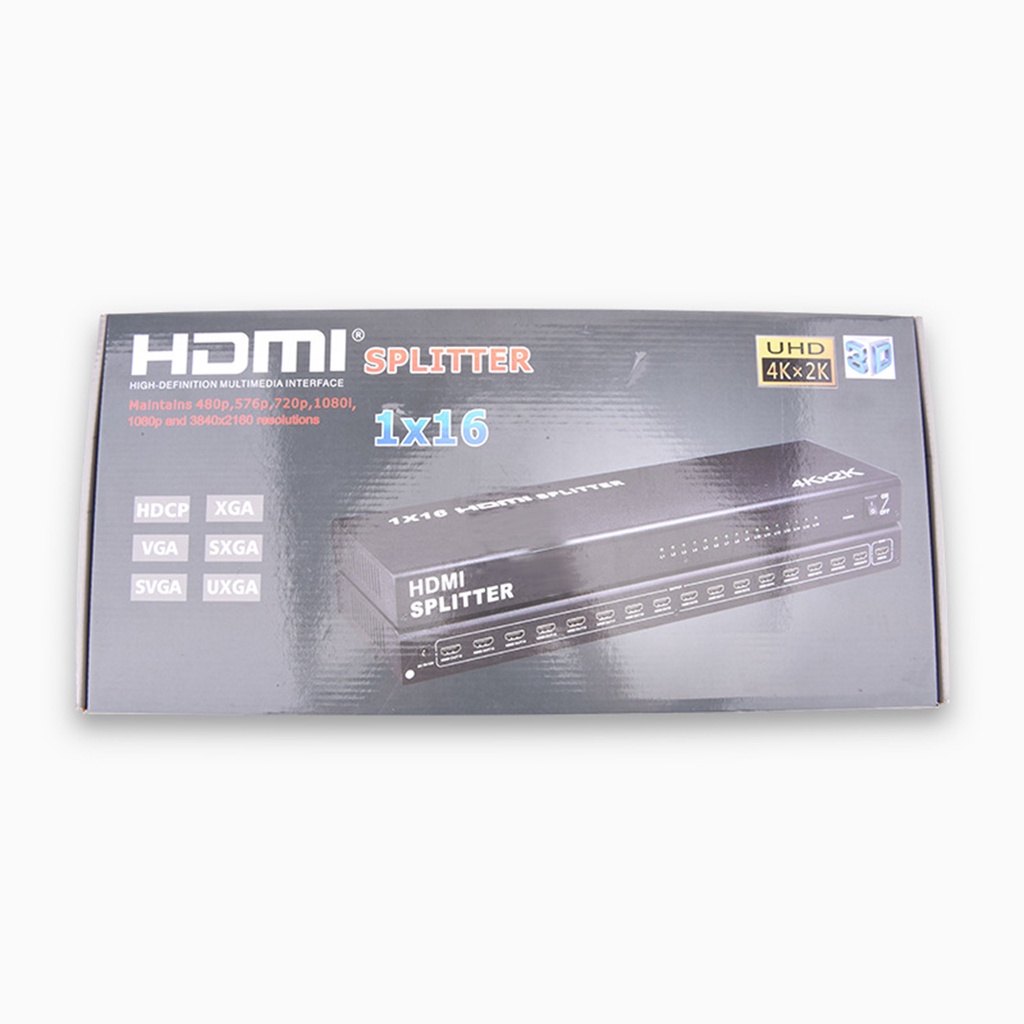 Bộ chia HDMI 1 ra 16 cổng, splitter HDMI 1x16 hỗ trợ 4K*2K nguồn 12v - Hồ Phạm