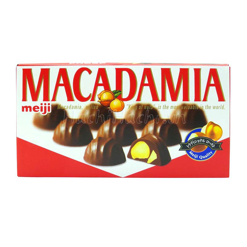 ( Bán sỉ ) Lốc 10 hộp Chocolate Meiji nhân Hạnh nhân 88gr - hạt Maca 64gr