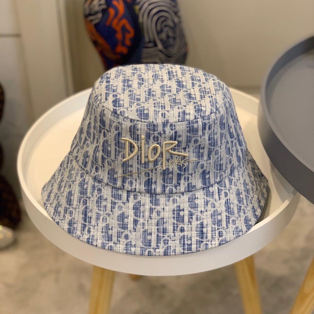 GUCCI Nón Tai Bèo Dior Họa Tiết Rằn Ri Cá Tính Chống Nắng Cho Nam Nữ