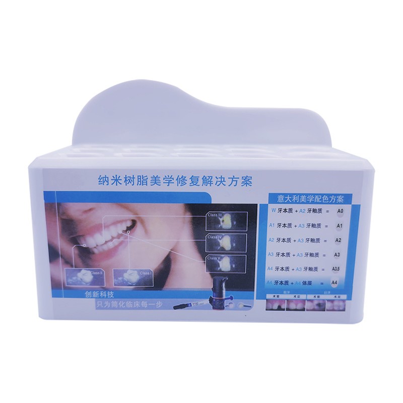 Hộp Giá Đỡ Ống Tiêm Nha Khoa Bằng Nhựa Resin Màu Trắng