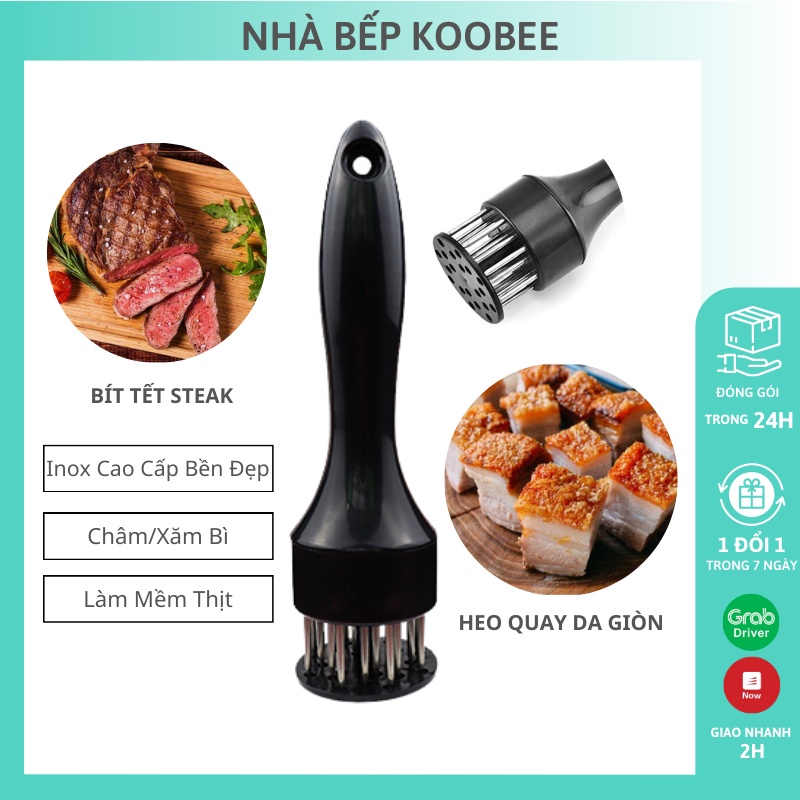 Dụng Cụ Châm Bì/Thịt Làm Mềm Thịt Làm Heo Quay Da Giòn, Bò Bít Tết KOOBEE (NB06)