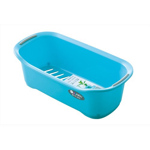 [Hỏa Tốc HN] Khay đựng đồ nhà tắm có lỗ thoát nước xanh dương Nội địa Nhật Bản