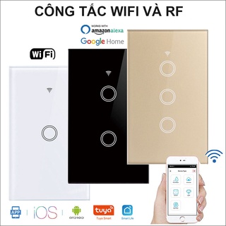 Công tắc thông minh wifi+rf433 tuya 1-2-3-4 nút