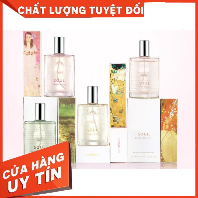 HÀNG CAO CẤP -  Nước Hoa Soul  Secret Blossom, Promise Ring, Sweet Kiss,  Promise Ring, Essential For Men TheFaceShop 30