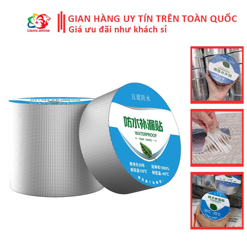 Băng dính chống thấm - băng keo siêu dính siêu việt trên mọi bề mặt [khổ 5cm-10cm]