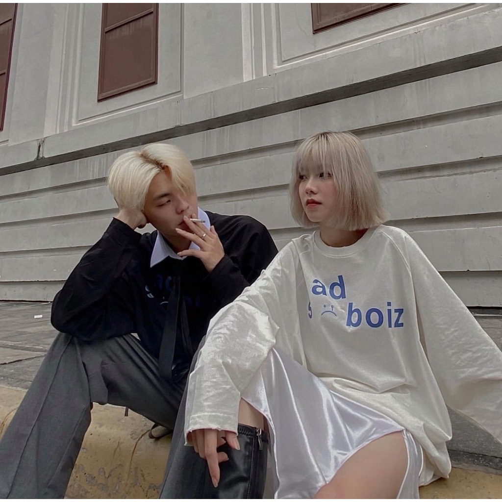Áo sad boiz ripped signature long sleeve Áo thun tay dài sadboiz RIPPED SIGNATURE chất cotton dày dặn siêu đẹp, chất