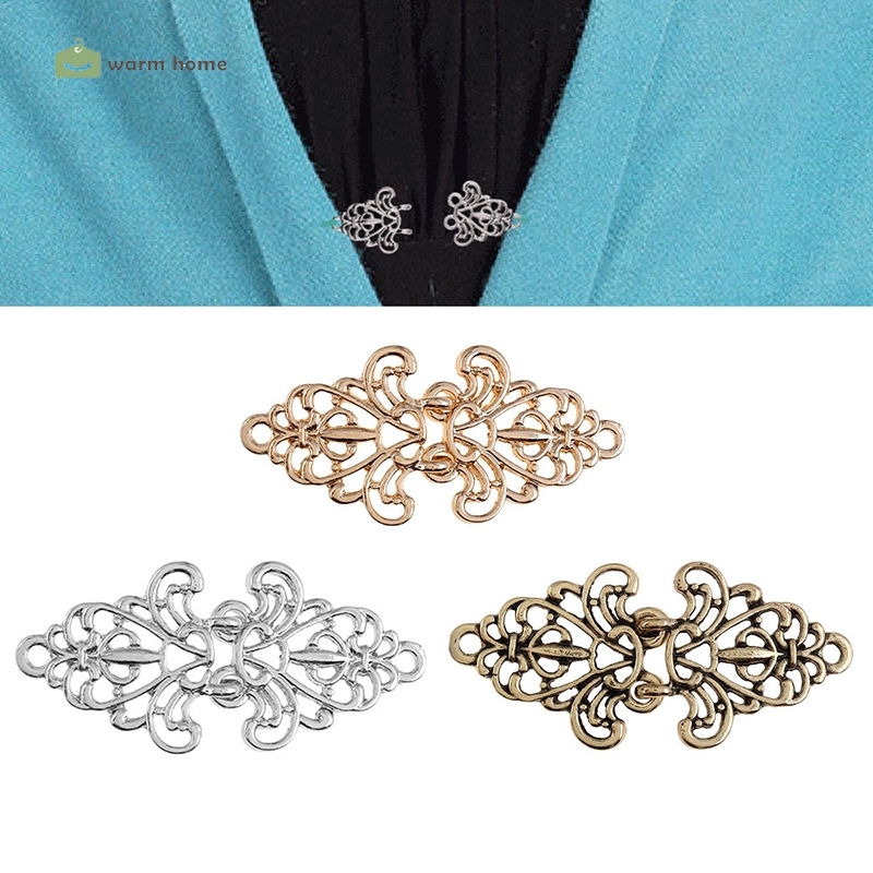 Kẹp Áo Cardigan Họa Tiết Hoa Cổ Điển Sang Trọng