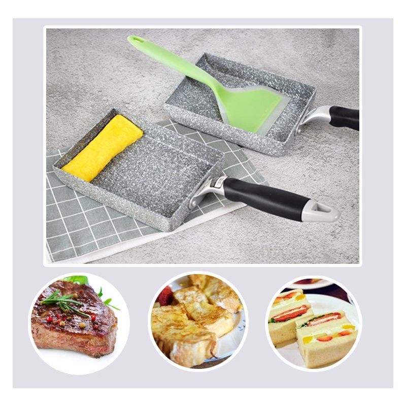 Chảo Chống Dính Hình Vuông Nhỏ Phong Cách Nhật Bản Maifan Shiyuzi