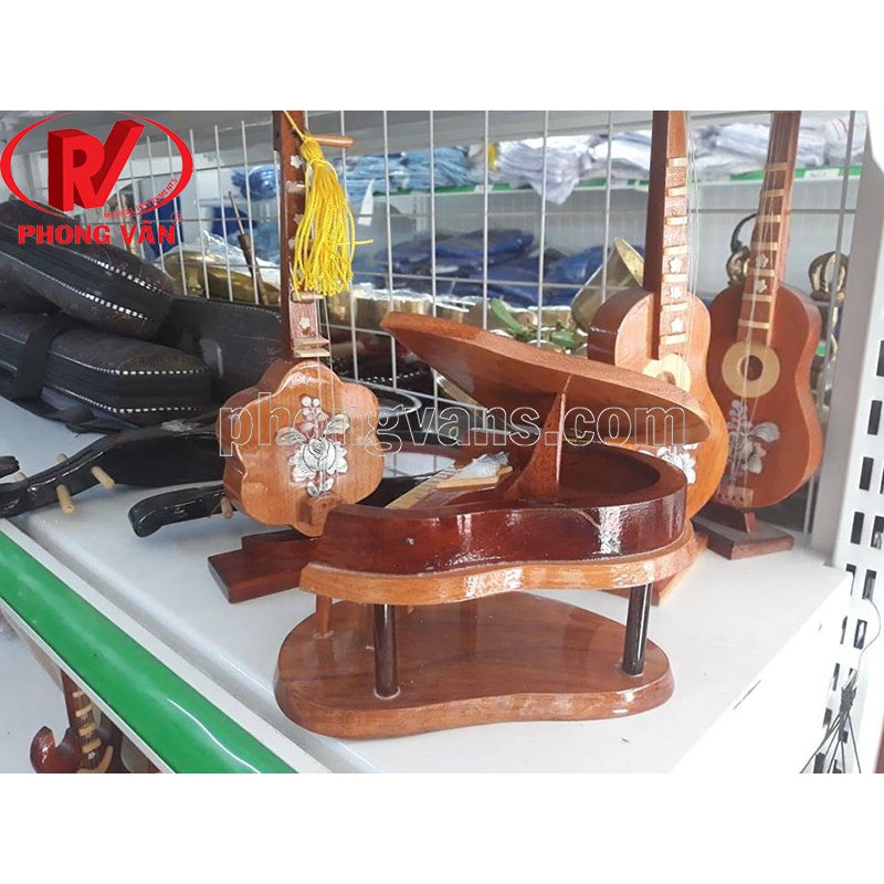 Đàn piano mô hình bằng gỗ kích thước 15×15 cm
