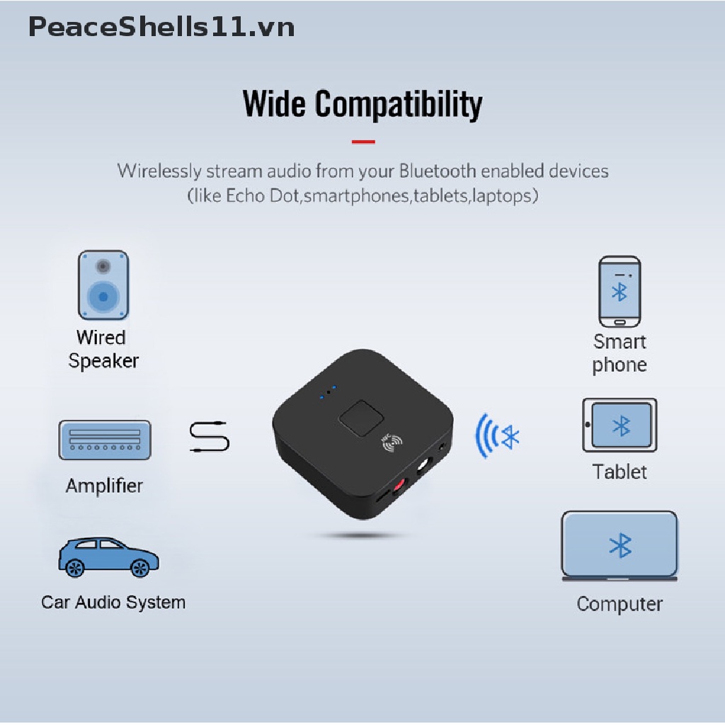 Thiết Bị Nhận Tín Hiệu Bluetooth 5.0 aptX LL RCA Jack 3.5mm